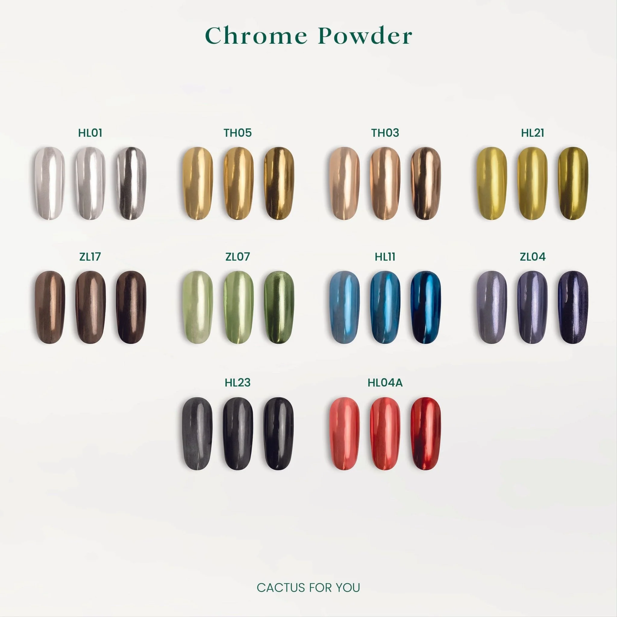 Chrome Powder effetto metallizzato HL12 - Image 4