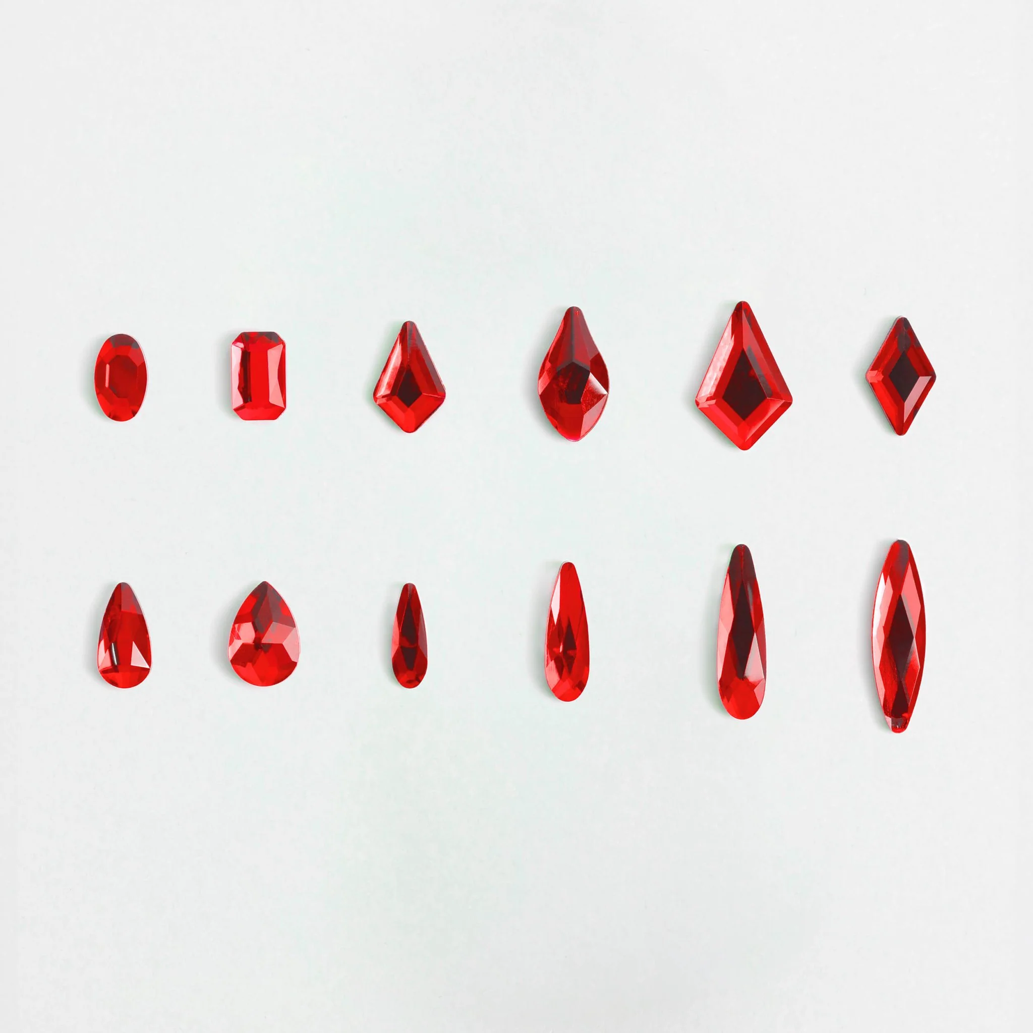 Cristalli Rosso per unghie