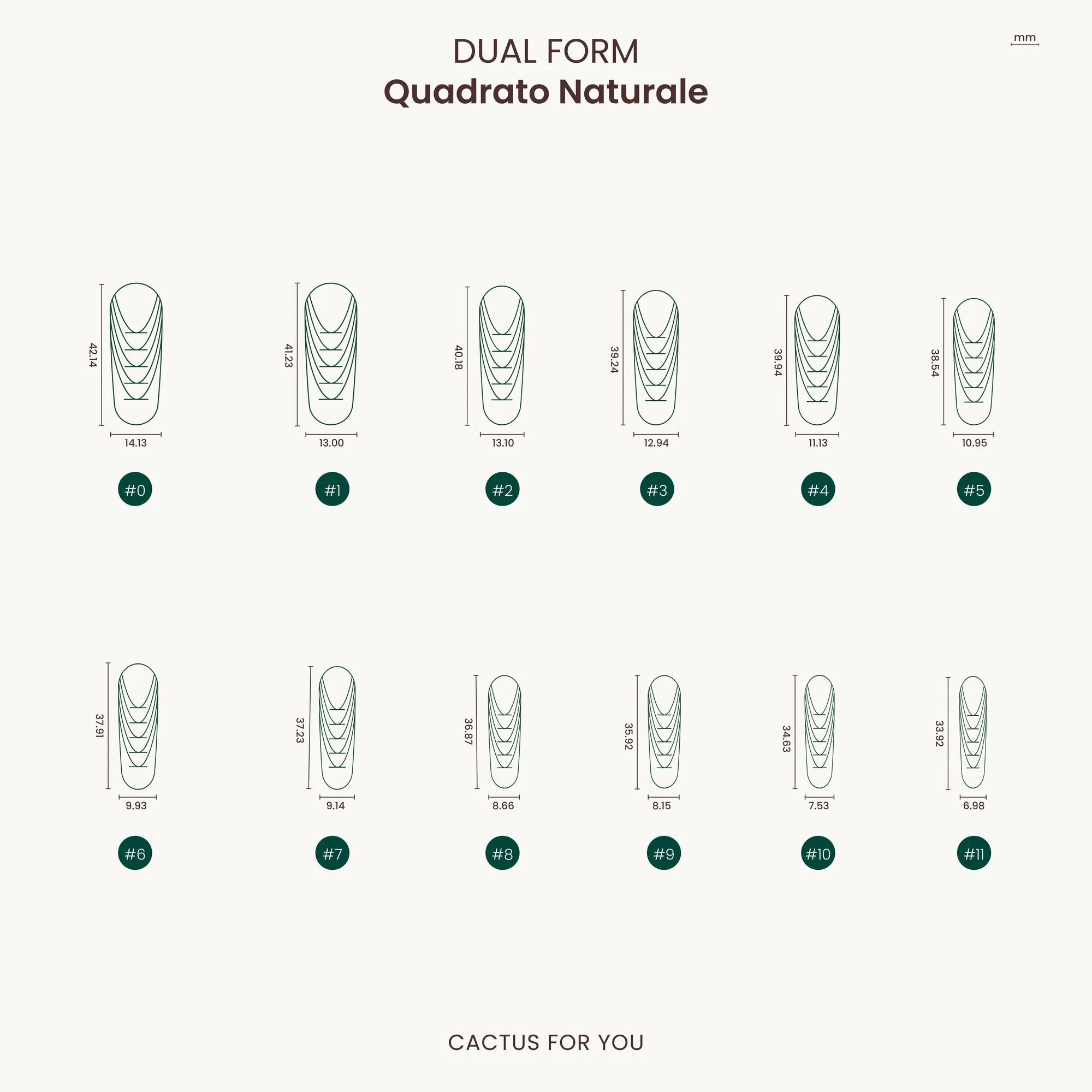 Dual Form Quadrato Naturale - 120 pcs - Image 6