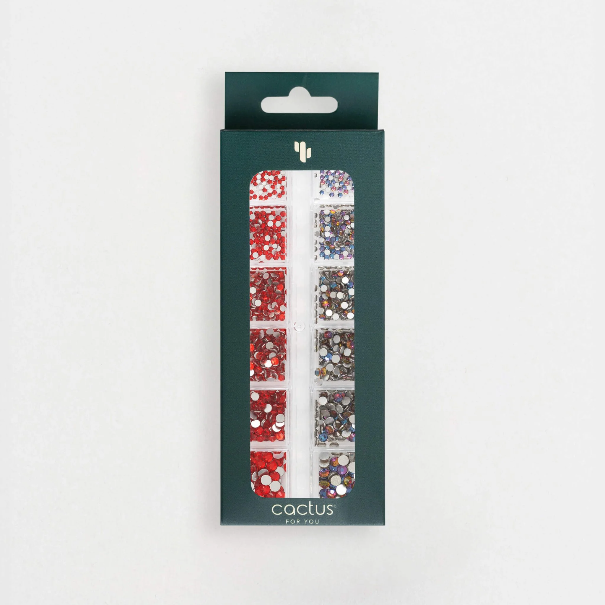 Strass blu cangiante e rosso - Image 3